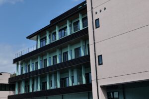新築病院の外観